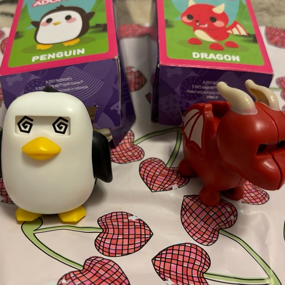 Adopt Me McDonalds Collectible Toys Penguin + Dragon - Picture 2 of 5